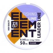 Волосінь для риболовлі, ZEOX Element Leader Clear, 50м, перетин 0.165мм